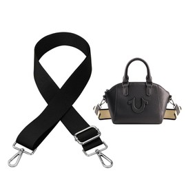 TZMFHD Handbag Straps Crossbody, Adjustable Bag Strap, Replacement Handbag Straps, Universal Size For Men And Women Shoulder Strap, Black Bag Strap For Commuting Dating (3.8cm Wide)