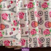 Juego De Sábanas Matrimonial Estampado Emily de Microfibra Suave Blancos