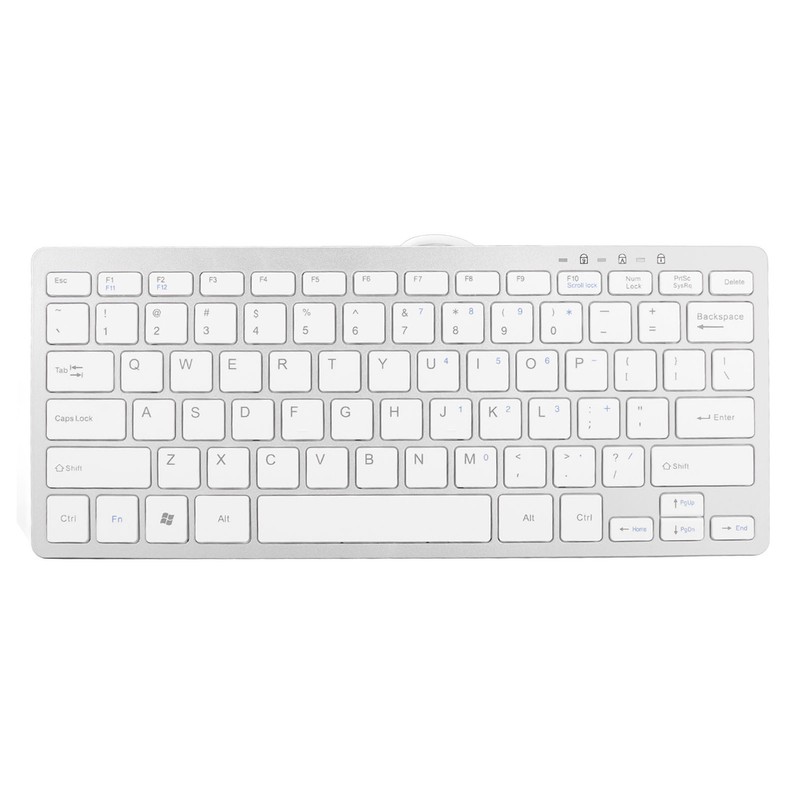 USB Wired Keyboard 78 Keys Ultra Thin Mini Portable Anti