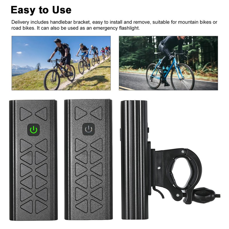 8LED Bike Light Front Bicycle Headlight High Brightness Rechargeable Cycle