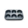 Fox Run 4454 Non-Stick 6-Cup Muffin Pan, 10.5 x 7.25