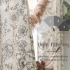 jinchan Lined Linen Curtains Floral Curtains for Living Room 84