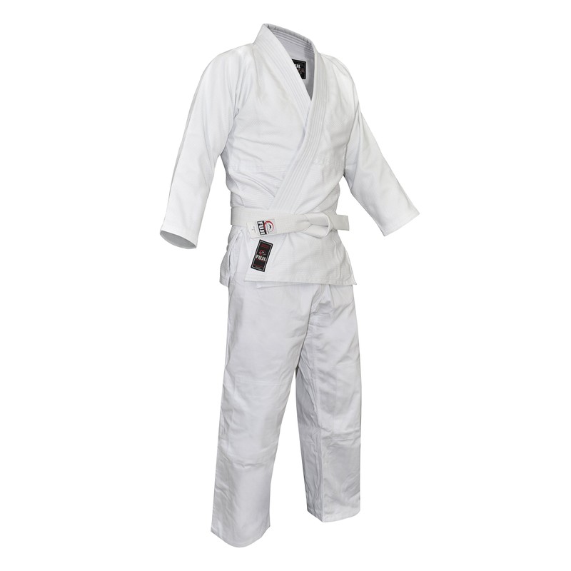 FUJI Single Weave Judo Uniform, White, 2