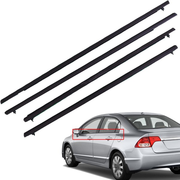 ANTUKO 4PCS Outside Window Moulding Weatherstrip Seal Belt Replacement for