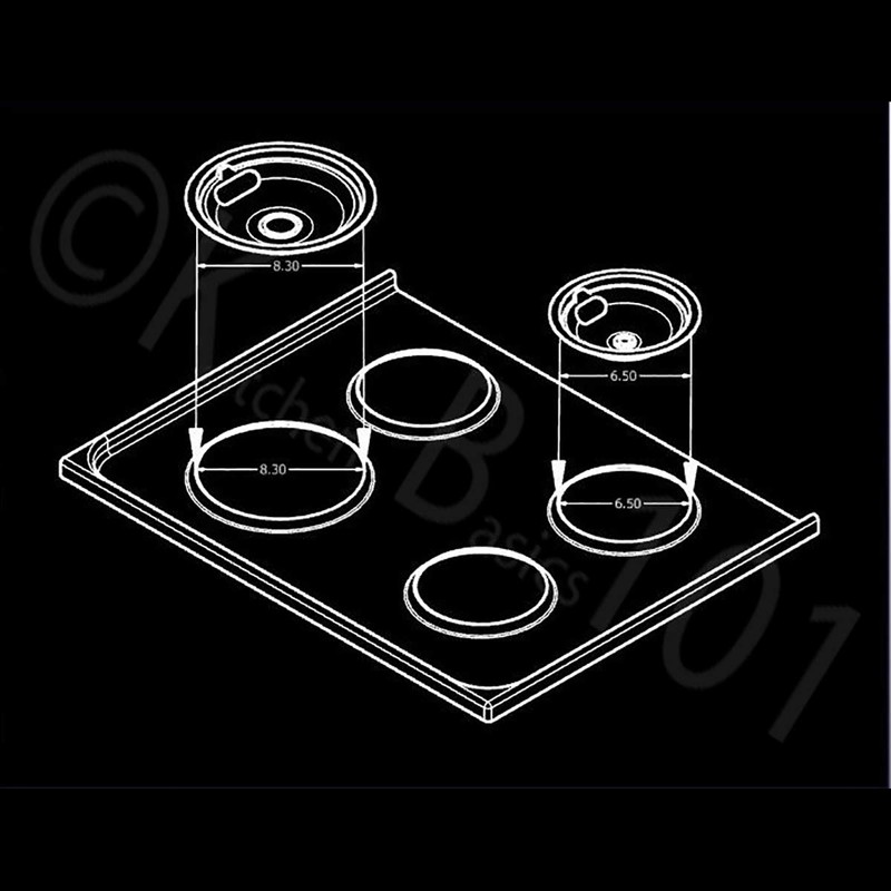 KITCHEN BASICS 101 5304430150, 5304430149 and 318067051 Replacement Porcelain Drip