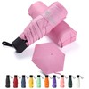 GAOYAING Compact Travel Umbrella with Case Sun&Rain Lightweight Small and