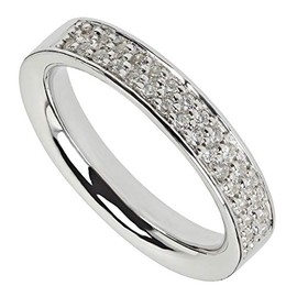 VIVENTY Women's Ring 925 Silver with White Zirconia, Genuine 925 silver, Cubic Zirconia