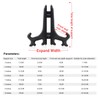 Funzhan 2pcs Clear Acrylic Easels Plastic Plate Stands Holders Fold
