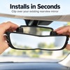 Wide Angle Rearview Mirror for Cars – 160° Panoramic Curved
