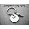 RUN XC Pewter Pendant Key Chain - Pewter Running Shoe
