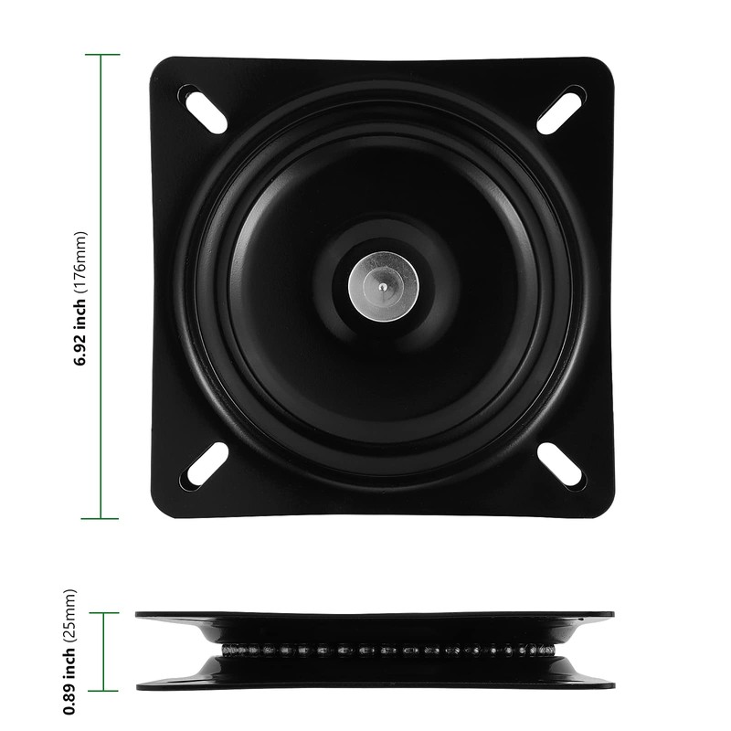 HAKZEON 4 PCS 7 Inch Bar Stool Swivel Plate, Heavy