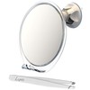 Luxo Shaving Mirror, Shower Mirror with a Razor Holder for
