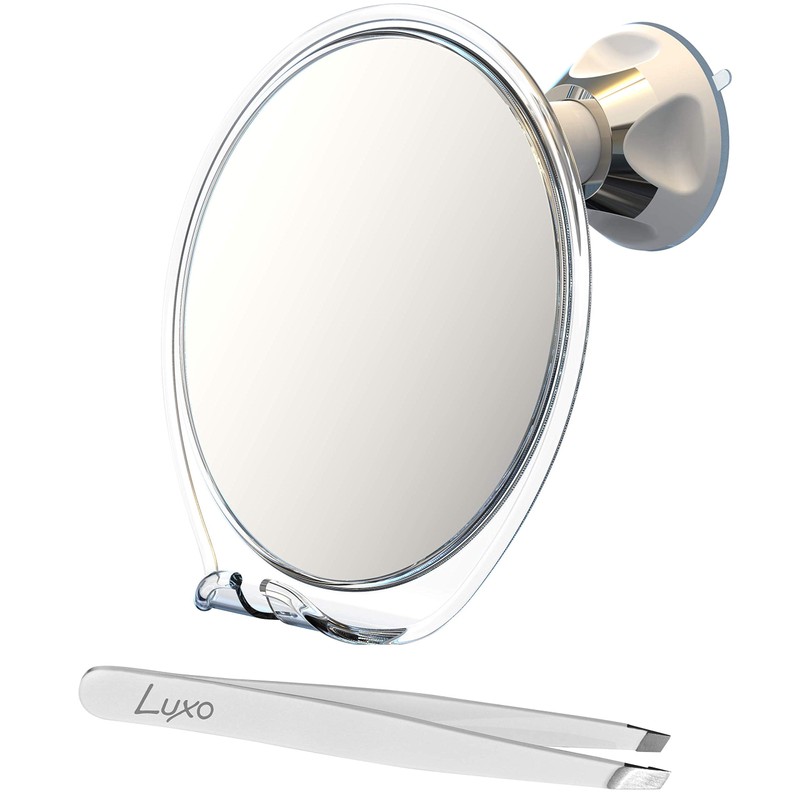 Luxo Shaving Mirror, Shower Mirror with a Razor Holder for