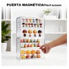 Caja De Exhibicion Doble Acrilico Organizadora Transparente Blanco