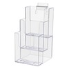 Marketing Holders 4"W Brochure Holder 3 Tier Multi Slot Display