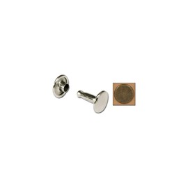 Tandy Leather Double Cap Rivets Large Antique Brass Plate 100/pk 1375-15