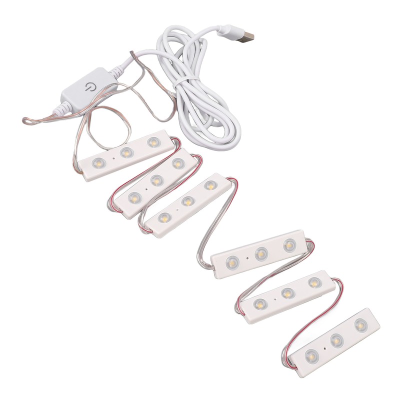 LED Makeup Mirror Light Adjustable Brightness USB Plug in DIY