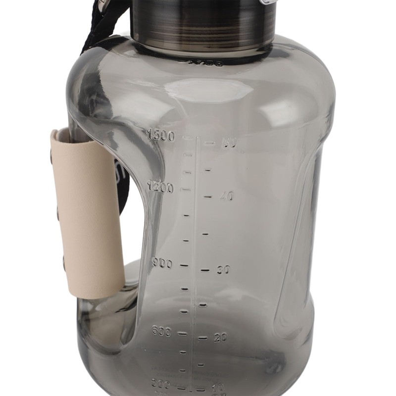 Wasserstoff-Wasserflasche, Wasserstoff-Wasserflasche, 1,5 L, Hohe Kapazität, SPE-PEM-Technologie, Waterionizer-Generator, Wasser-Ionisator-Flasche (Grauschwarz)