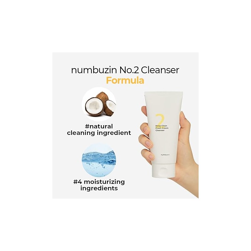 Numbuzin [Numbuzin]No.2 Deep Clean Fresh Cream Cleanser 120ml