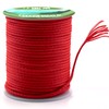 9KM DWLIFE 100% UHMWPE Braided Cord, 1.6mm Red 100ft 750lb