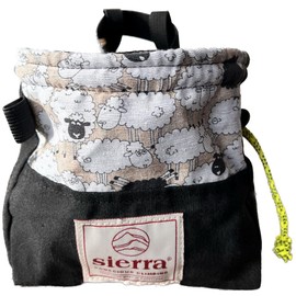 Sierra Conscious Climbing. Cube Black Sheep Climbing Magnesera | Organic Cotton | with Adjustable Belt