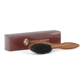 Langer & Messmer PREMIUM Shoe Cleaning Brush | Application Brush of Tightly Bestecktem Horsehair Buffing Cream - black -