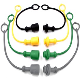 HD Switch 8 Pack 1/4" Hydraulic Line Dust Cap & Plug Set for John Deere M132021 M132022 M132024 M132031 M132032 M132034 M70728 M85099 W53373 W53374 W53375 W53376 W53382 W53383 W53385 W53387 AW32184