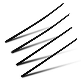 ROADFAR Window Molding Trim 4PCS Compatible with 1986-1994 for Nissan for Pickup D21 Hardbody - Outer Replacement for 80820-01G00 80821-01G00 80834-01G00 80835-01G00 - Weatherstrip Window Seal