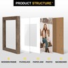 6x6 Picture Frames Set of 6 Rustic Wood Grain Photo