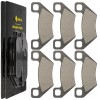 Caltric Front Rear Brake Pads for Arctic Cat 650 H1