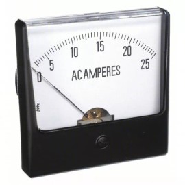 Grainger / Rish Vista Analog Panel Meter, AC 0-25 Amps 50/60Hz, 2.5", 12G379