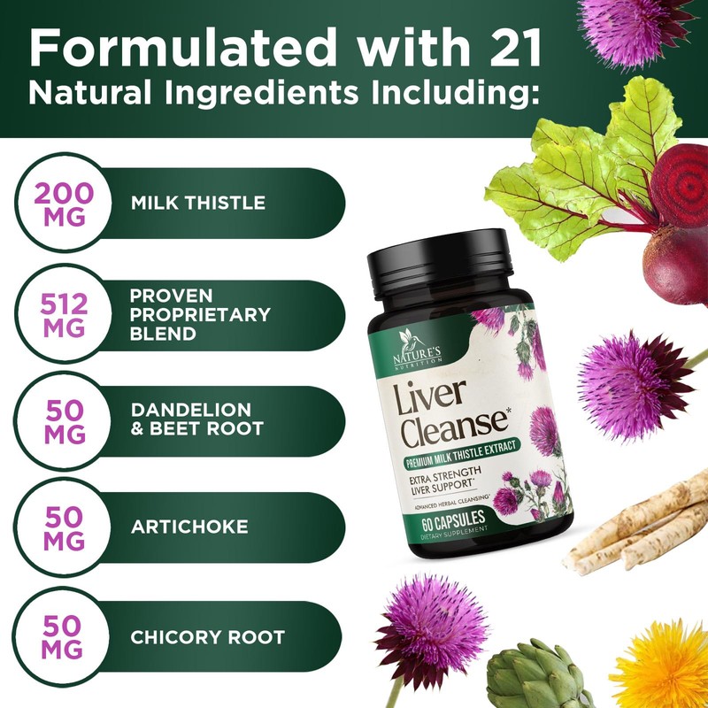 Liver Cleanse Detox & Repair Formula - Herbal Liver Support