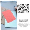 SHINEOFI DIY Embossing Template Durable Plastic Embossed Folder for Scrapbooking