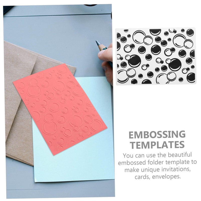 SHINEOFI DIY Embossing Template Durable Plastic Embossed Folder for Scrapbooking