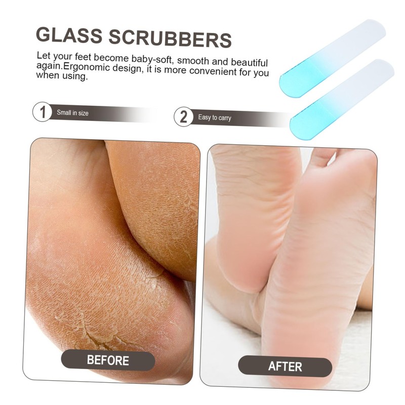 FRCOLOR 3pcs Foot Callus Remover Tools Callus Scrubbers Foot File