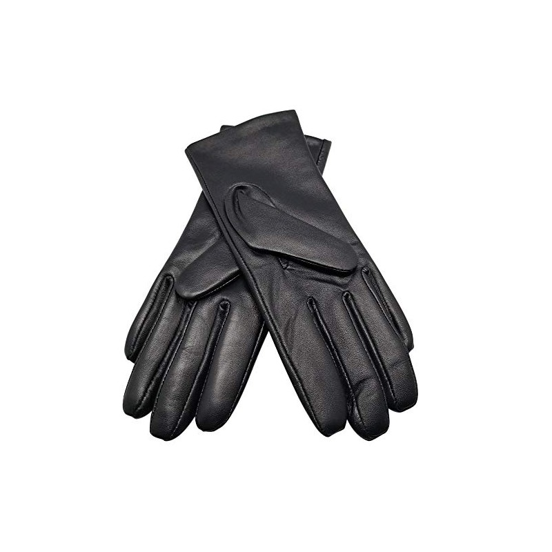 GREIFF Women's Lined Leather Gloves - 100% Leather, blue