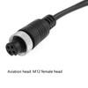 4 Pin Female to RCA Male Adapter DGZZI 20cm/7.87" M12
