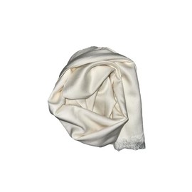 Needs & Wants® Soft Plain Hijab Scarf Maxi Wedding Solid Colours Shawl Wrap Frayed Detailed (New Soft Plain Hijab Scarf, OFF WHITE)