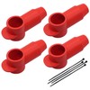 Silicone Wire Terminal Covers Power Stud Pliable Cover for Alternator