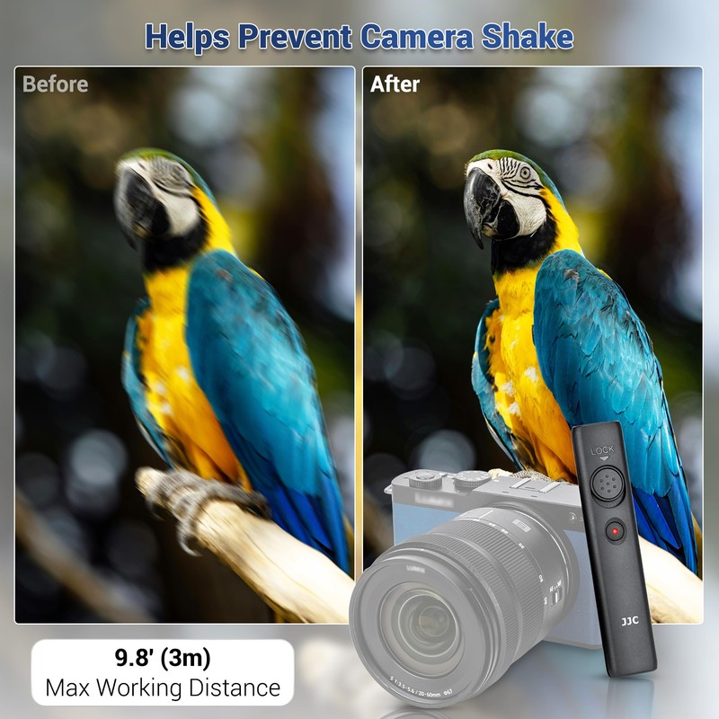 JJC Video Recording Shutter Release Cable Remote Switch for Panasonic