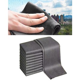 ANLONGLI Thickened car Cleaning Nano Cloth, car Scratch Nano Flash Cloth Cleaning no lint no Water Mark Glass Cleaning Cloth Fiber Absorbent Cloth (10 Pieces)