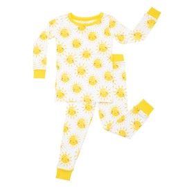 Little Sleepies Two-Piece Pajama Set for Boys & Girls, Soft Viscose from Bamboo, Snug Matching Family PJs, Toddler to Teen, Sunshine, 16