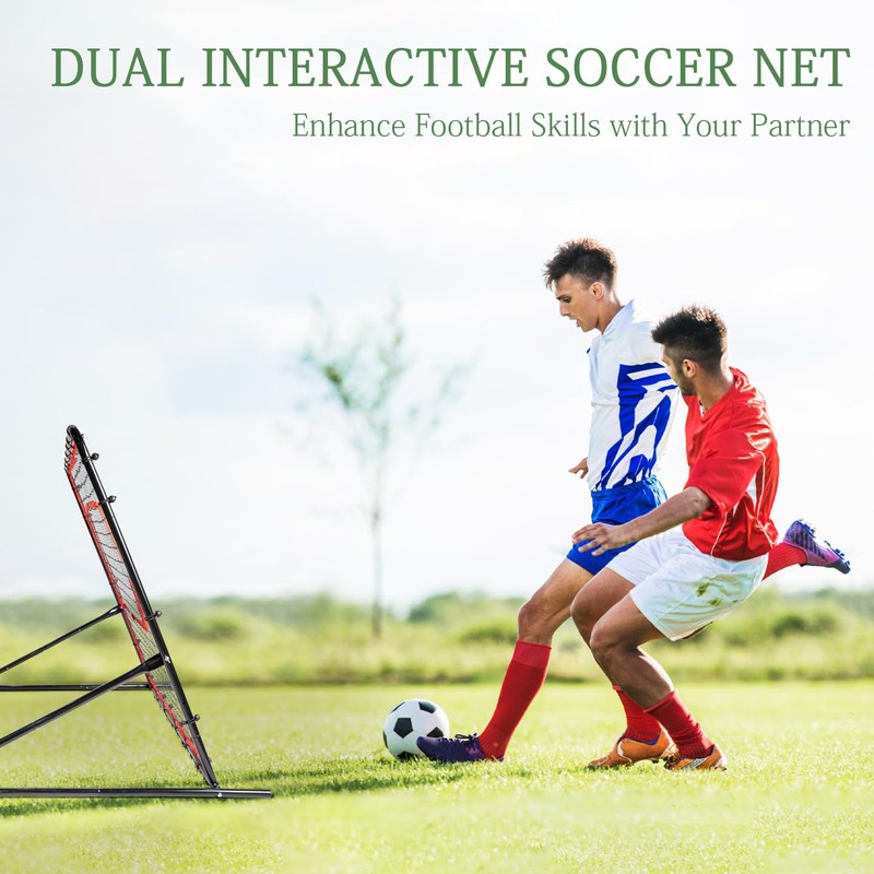 Soccer Rebounderr Net,Soccer Training Equipment for Backyard for Control, Passing