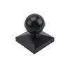 Plum Fittings 4" x 4" Square Black Aluminum Ball Post