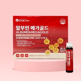 Iljin Healthcare Albumin Mega Gold Fermented Pig Placenta Sheep Placenta Powder Liquid 25ml x 30 bottles (2 boxes) Complete with one bottle per day / 일진헬스케어 알부민 메가골드 발효돈태반 양태반분말 액상 25ml x 30병(2박스) 하루 한 병으로 완성
