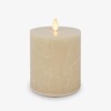 Luminara Seaglass Rechargeable Flameless LED Candle, Fog 3.8" x 5.3",