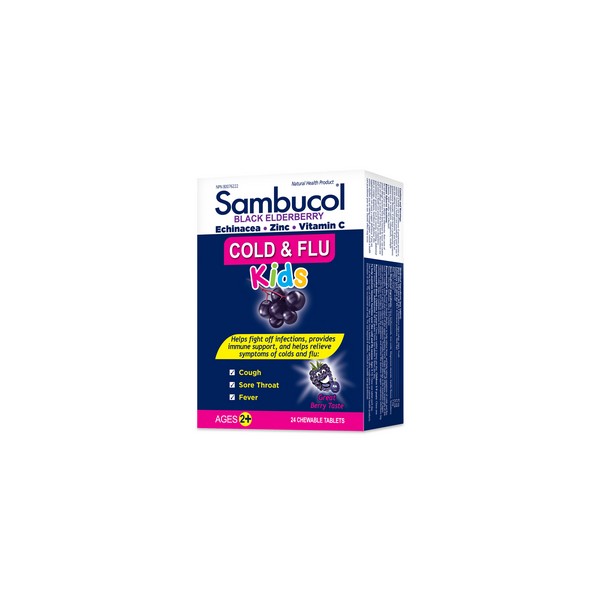 Sambucol Cold & Flu Kids (24 Chewables)