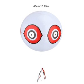 CHEOTIME Scare Eye Balloons, Predator 3D Eye Balloons with Bright Eyes and Bright Colours, Covers up to 6,000 Square Feet of Area, White and Black Balloons (White)