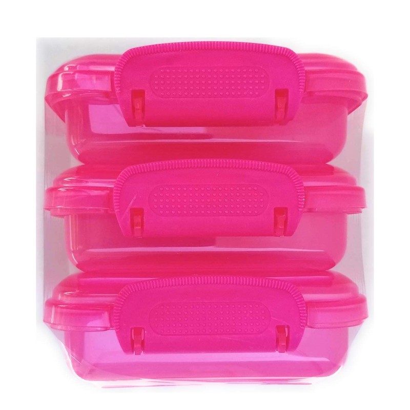 NADOBA Mini Lock-Top Snack Containers set of 6 colors may