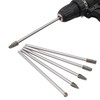 5pcs Rotary Tool Carbide Burr Set 150mm Double Grain Long